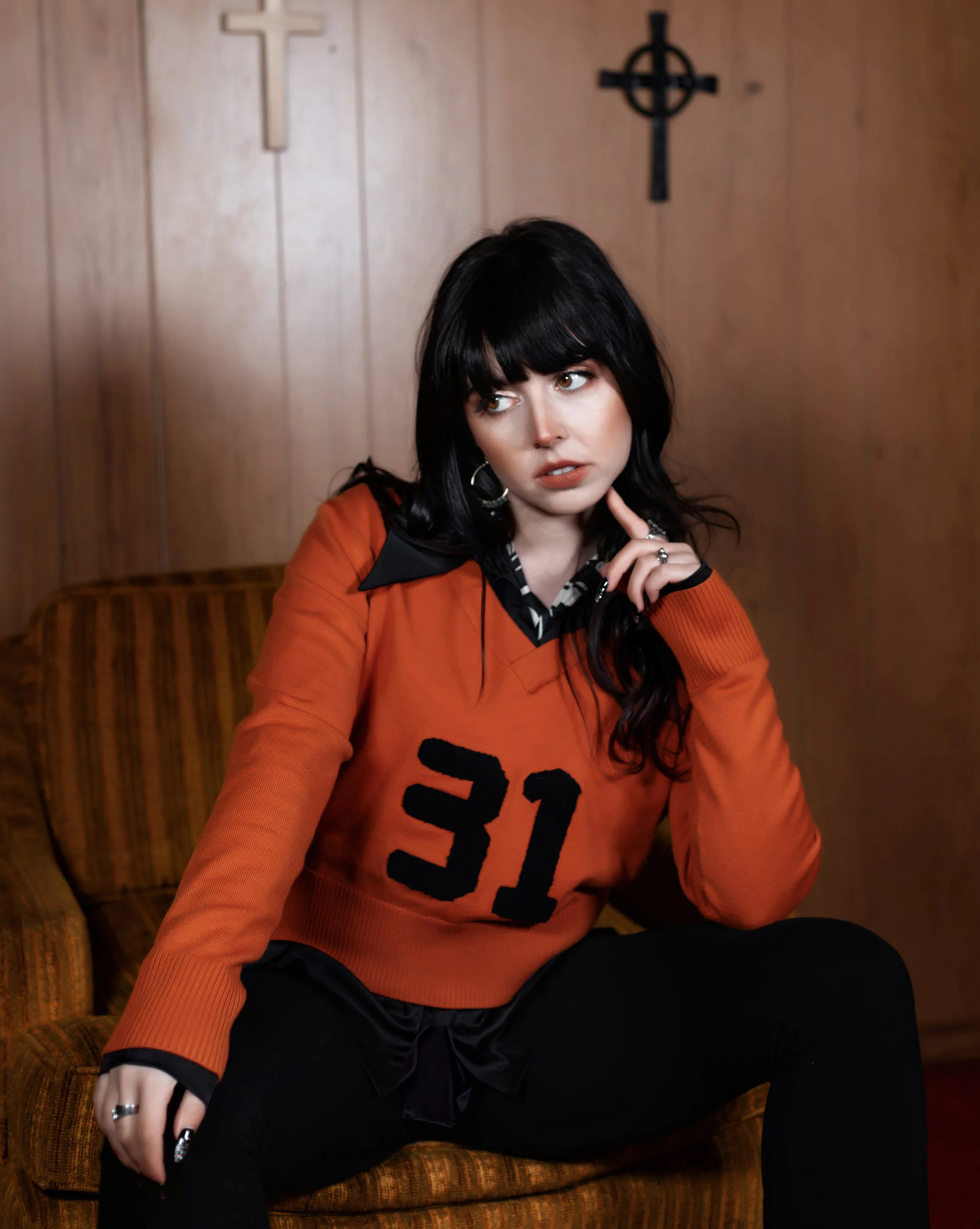 Orange 31 Varsity Sweater