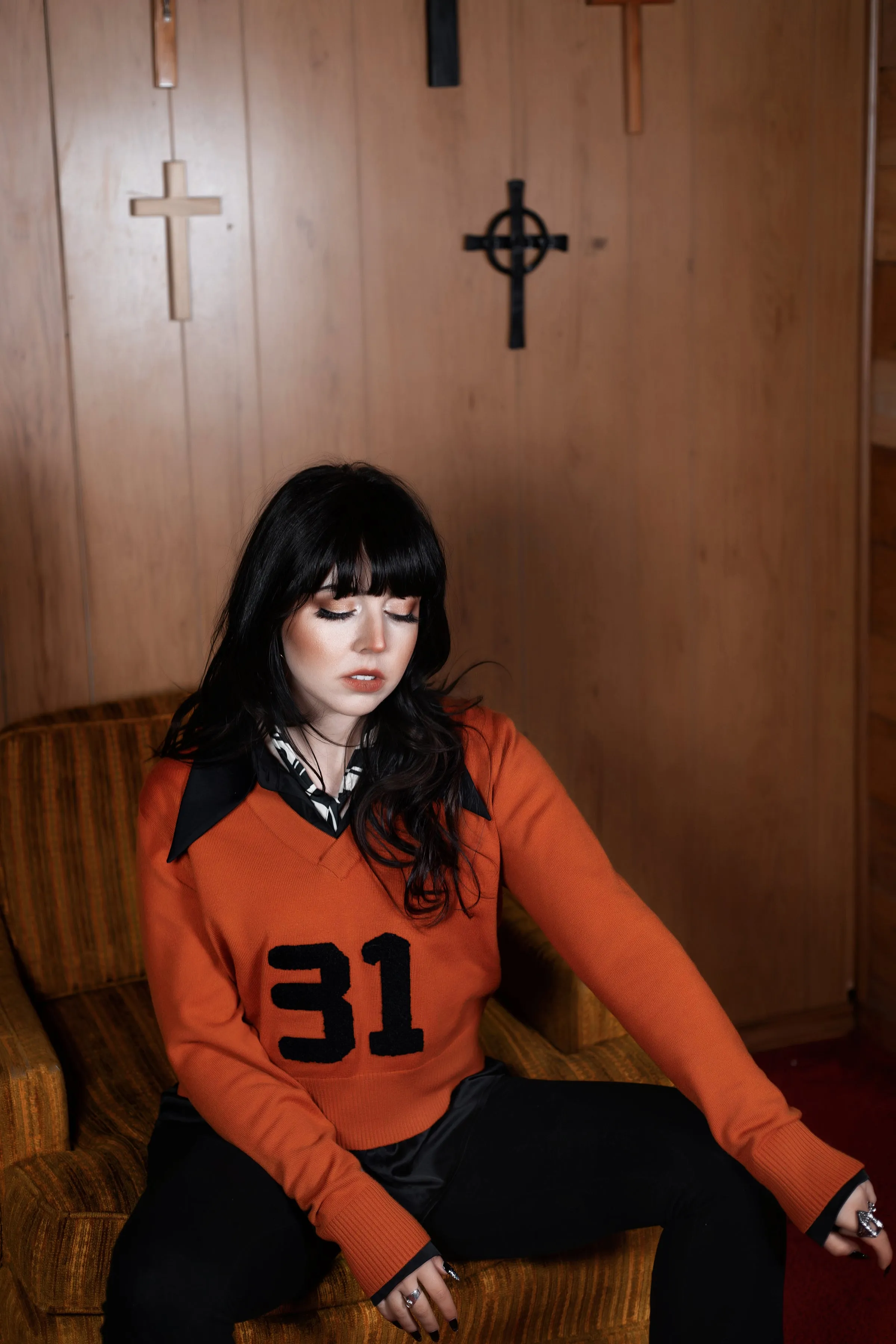 Orange 31 Varsity Sweater