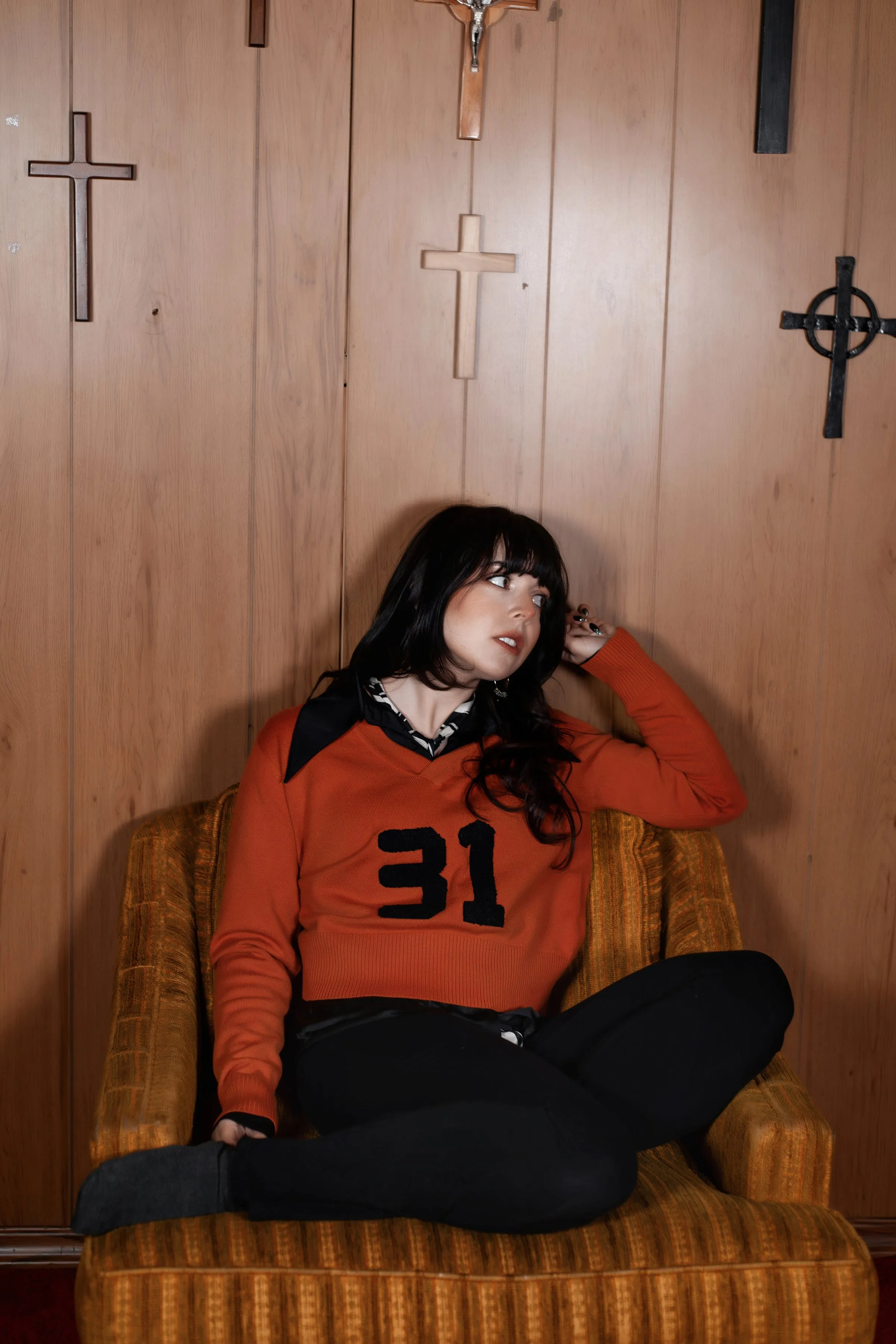 Orange 31 Varsity Sweater