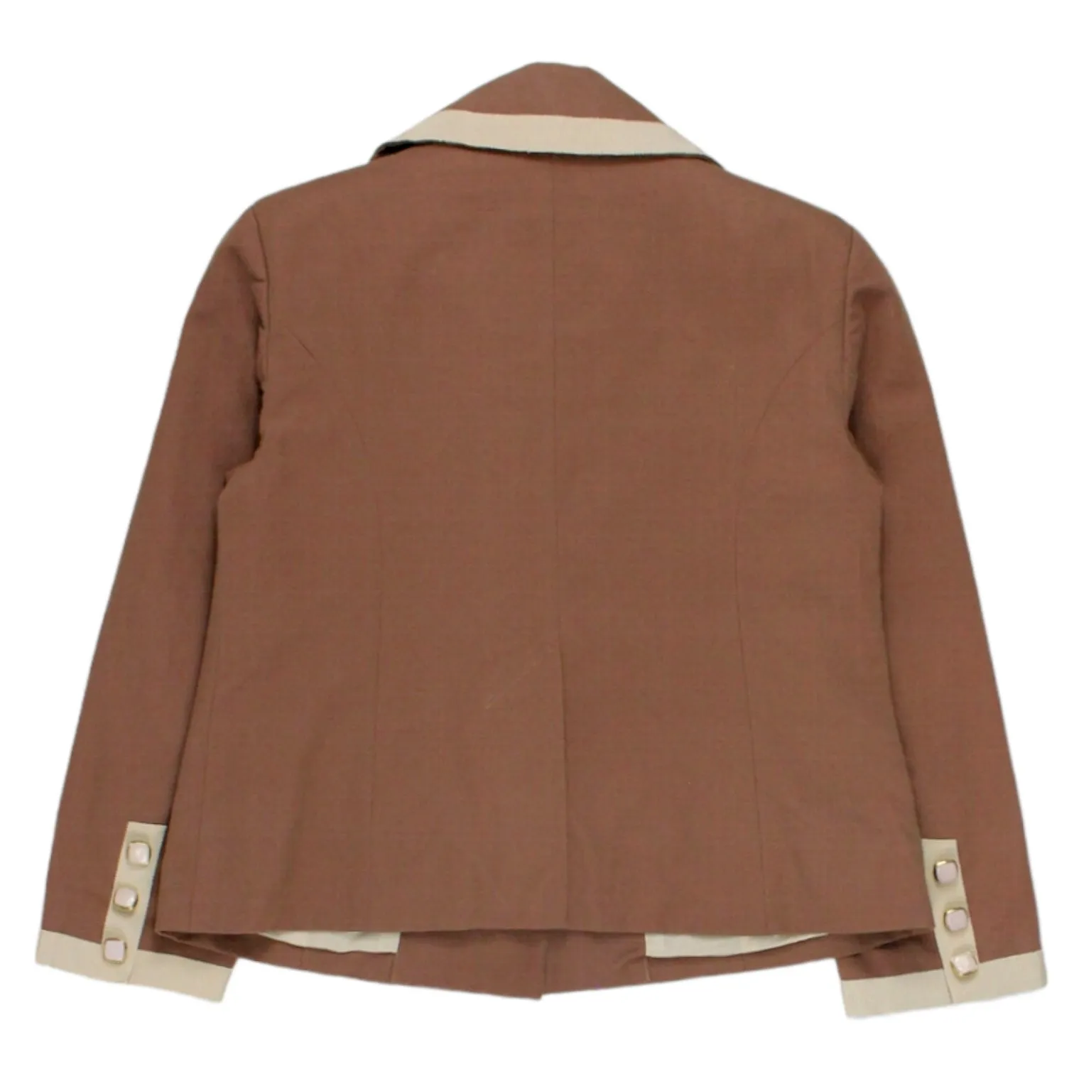 Orla Kiely Brown Petersham Trim Blazer