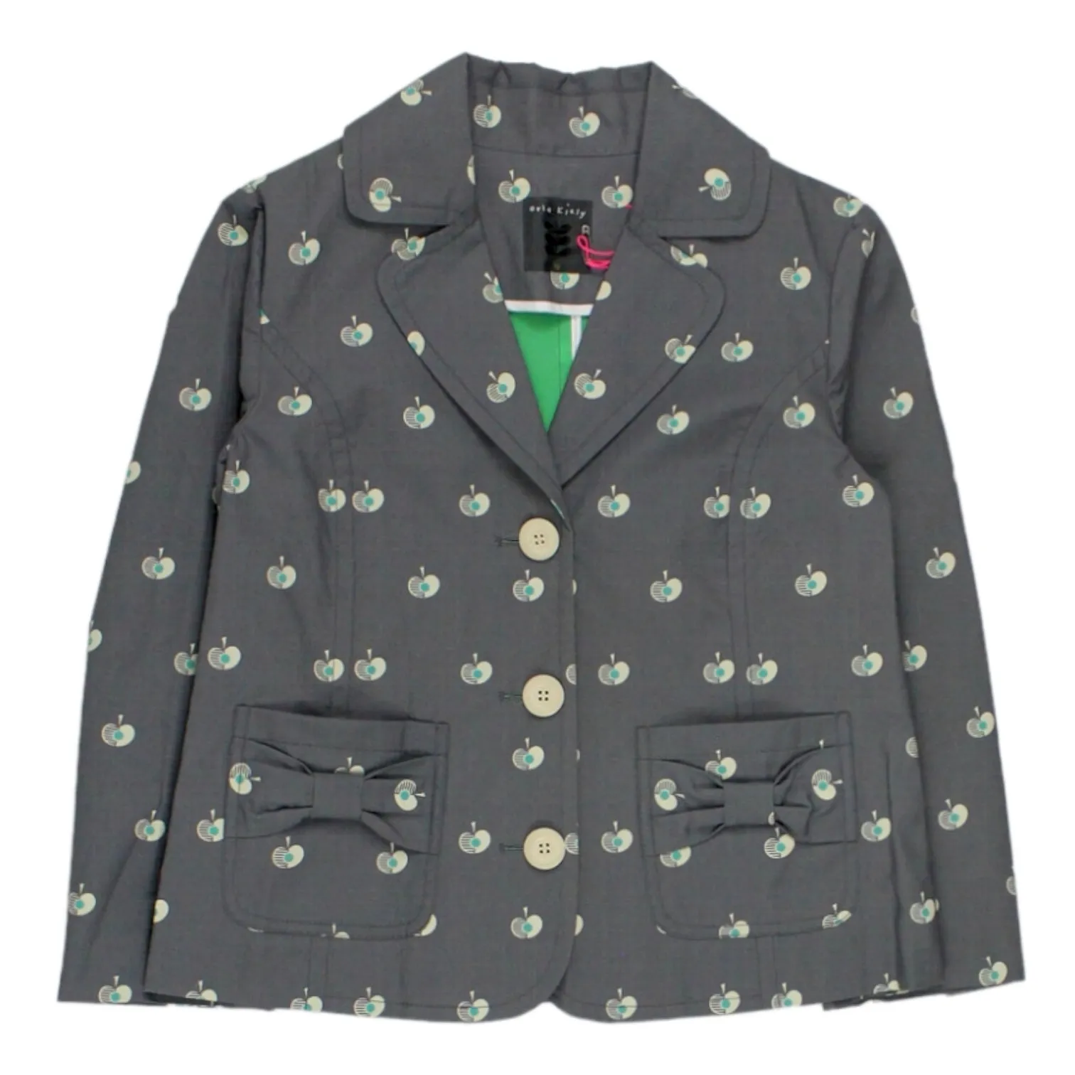 Orla Kiely Grey Apricot Dot Blazer