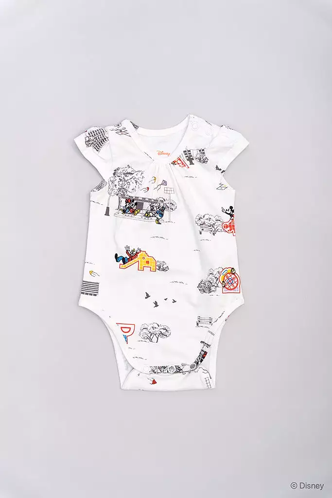 Paige Onesie - Vintage Playground Mickey (NB, 3M left!)