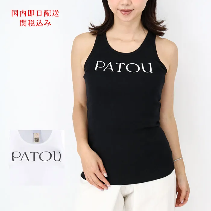 PATOU  |Crew Neck Street Style Cotton Logo Tanks & Camisoles