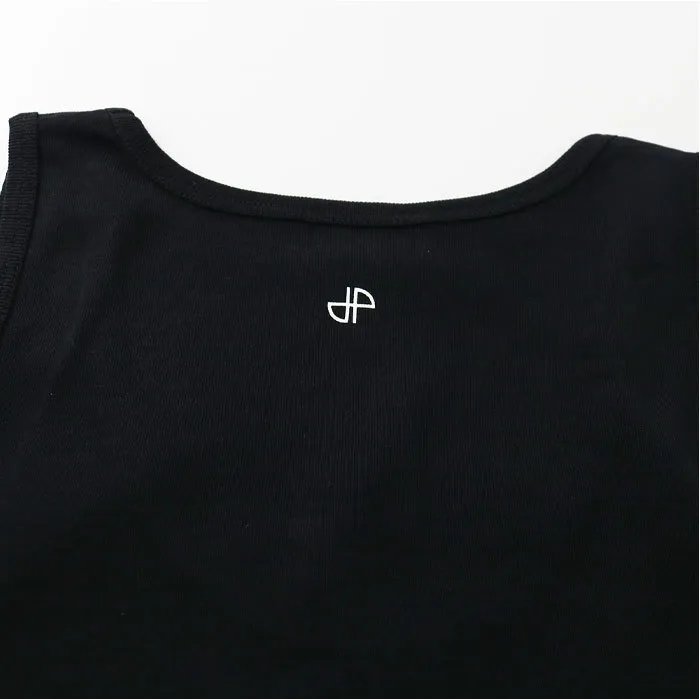 PATOU  |Crew Neck Street Style Cotton Logo Tanks & Camisoles