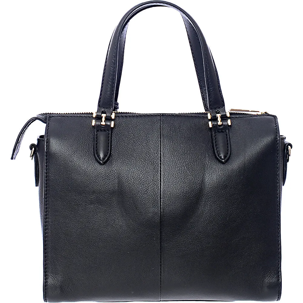 Paul Costelloe Women's Black Leather Cross Body Tote Bag