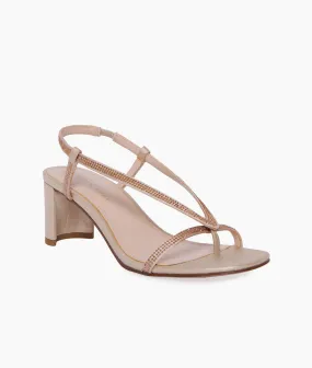 Pelle Moda  Francis 2 Low Heeled Thong Toe Sandal