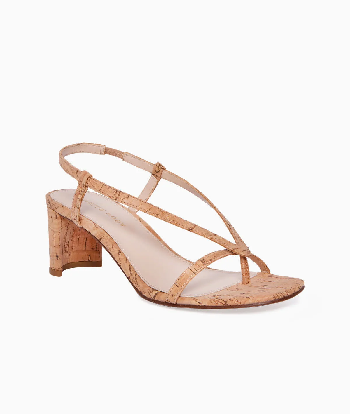 Pelle Moda Francis Low Heeled Thong Toe Sandal