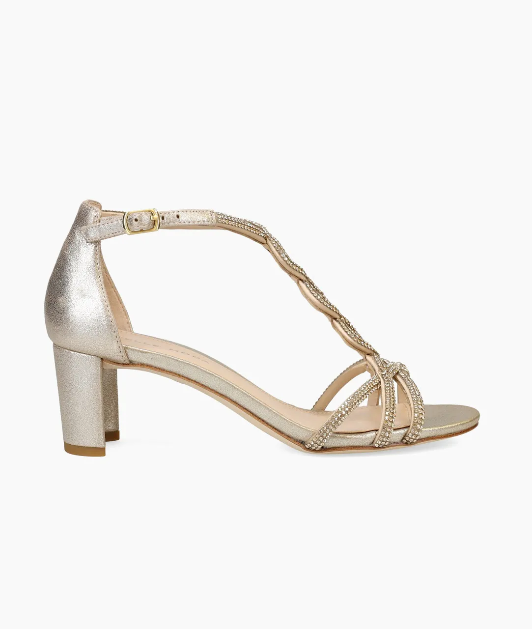 Pelle Moda Vae Low Heel- Gold