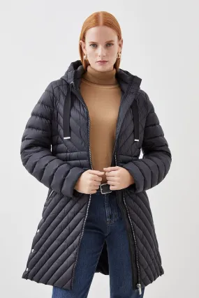 Petite Real Down Packable Coat | Karen Millen