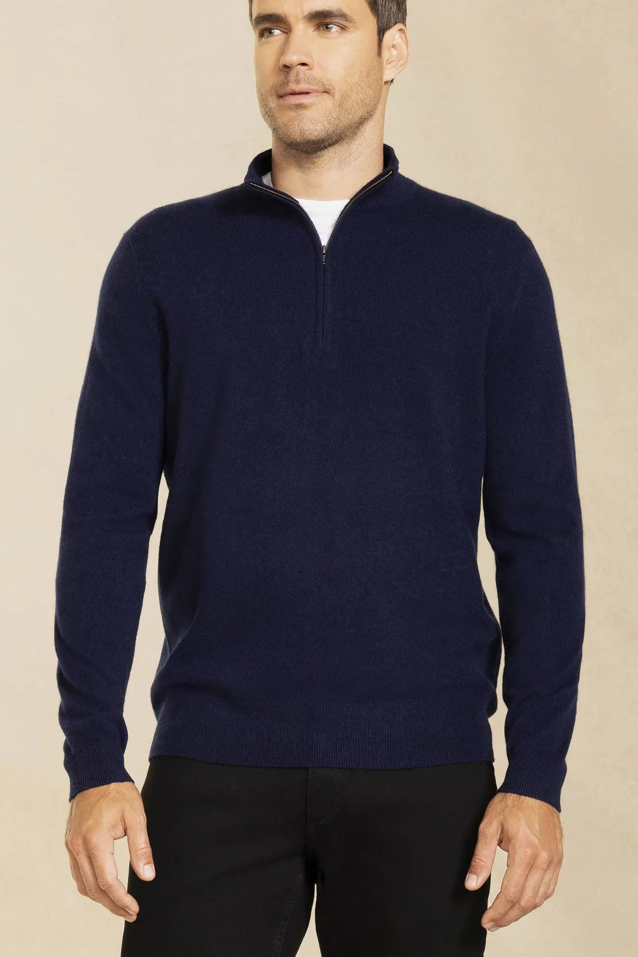 PHILLIP QUARTER-ZIP CASHMERE SWEATER