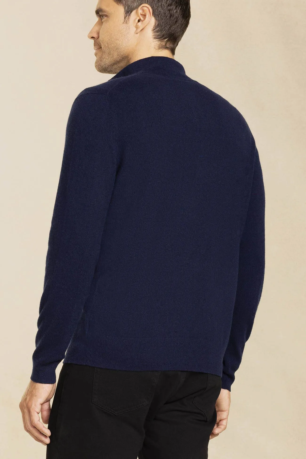 PHILLIP QUARTER-ZIP CASHMERE SWEATER