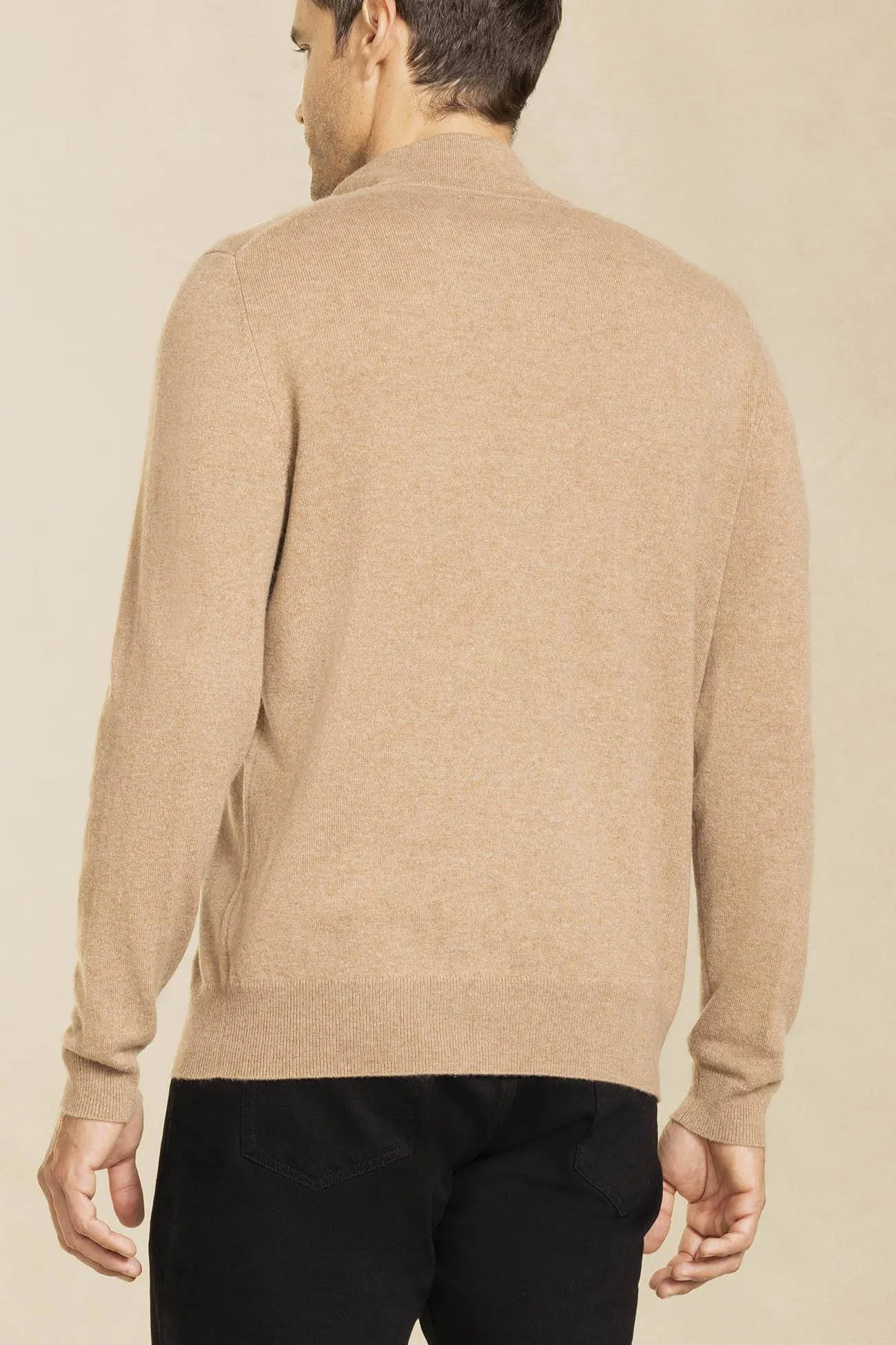 PHILLIP QUARTER-ZIP CASHMERE SWEATER