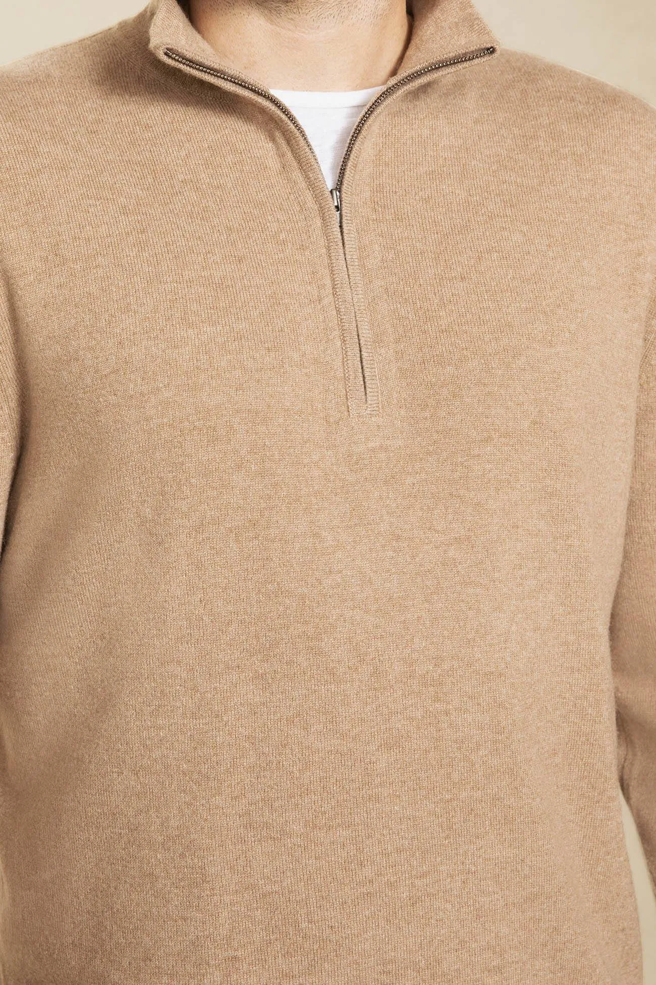 PHILLIP QUARTER-ZIP CASHMERE SWEATER