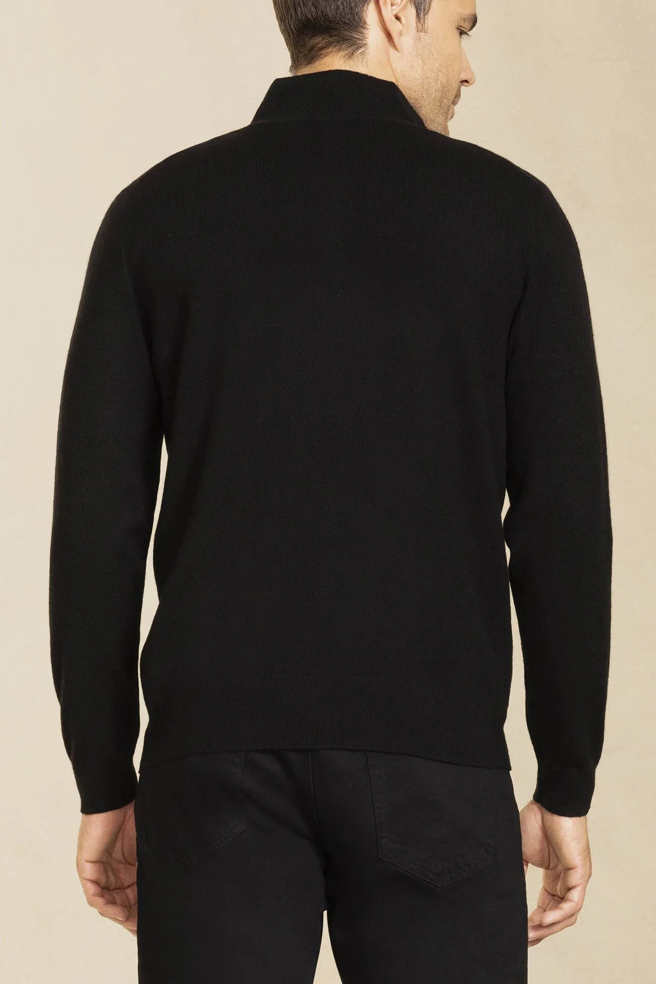 PHILLIP QUARTER-ZIP CASHMERE SWEATER