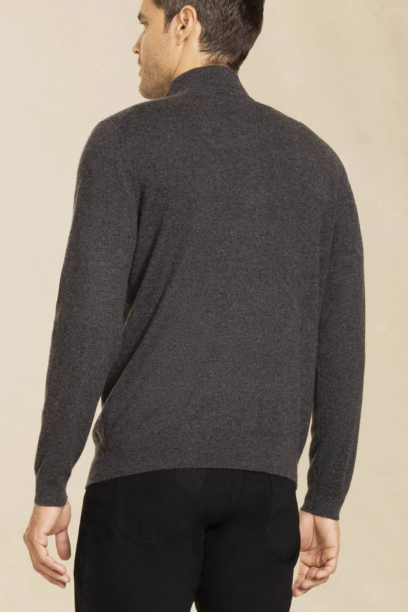 PHILLIP QUARTER-ZIP CASHMERE SWEATER