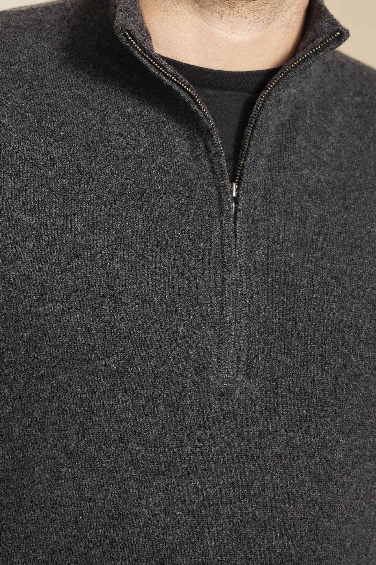 PHILLIP QUARTER-ZIP CASHMERE SWEATER