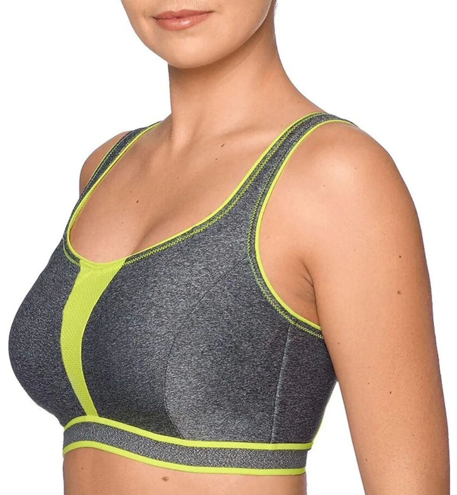 PrimaDonna Sport The Sweater Non-Padded Underwire Sports Bra (6000110) - Cosmic Grey