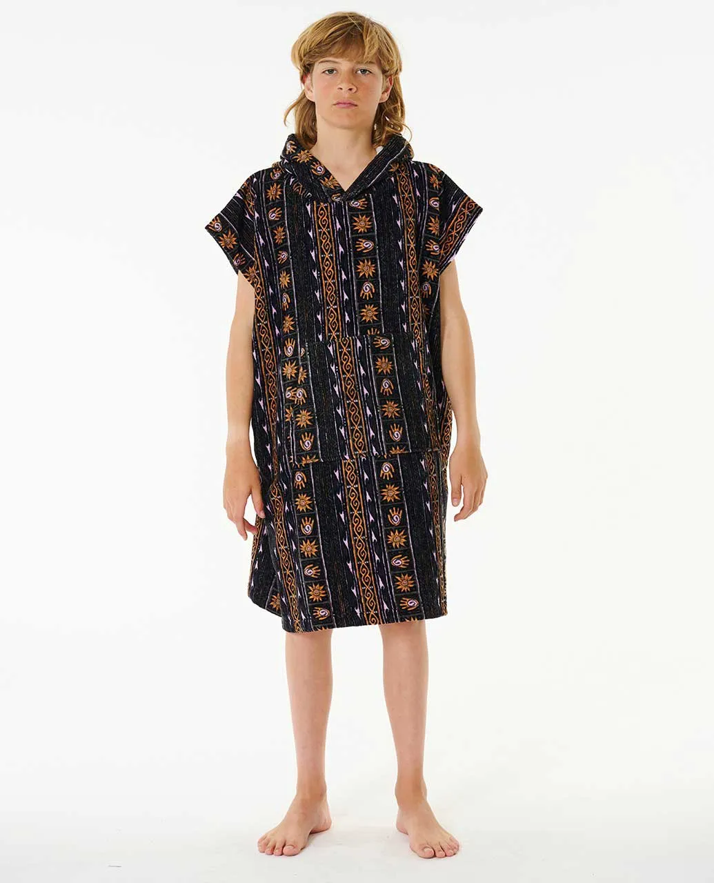 Printed hooded Poncho Boy