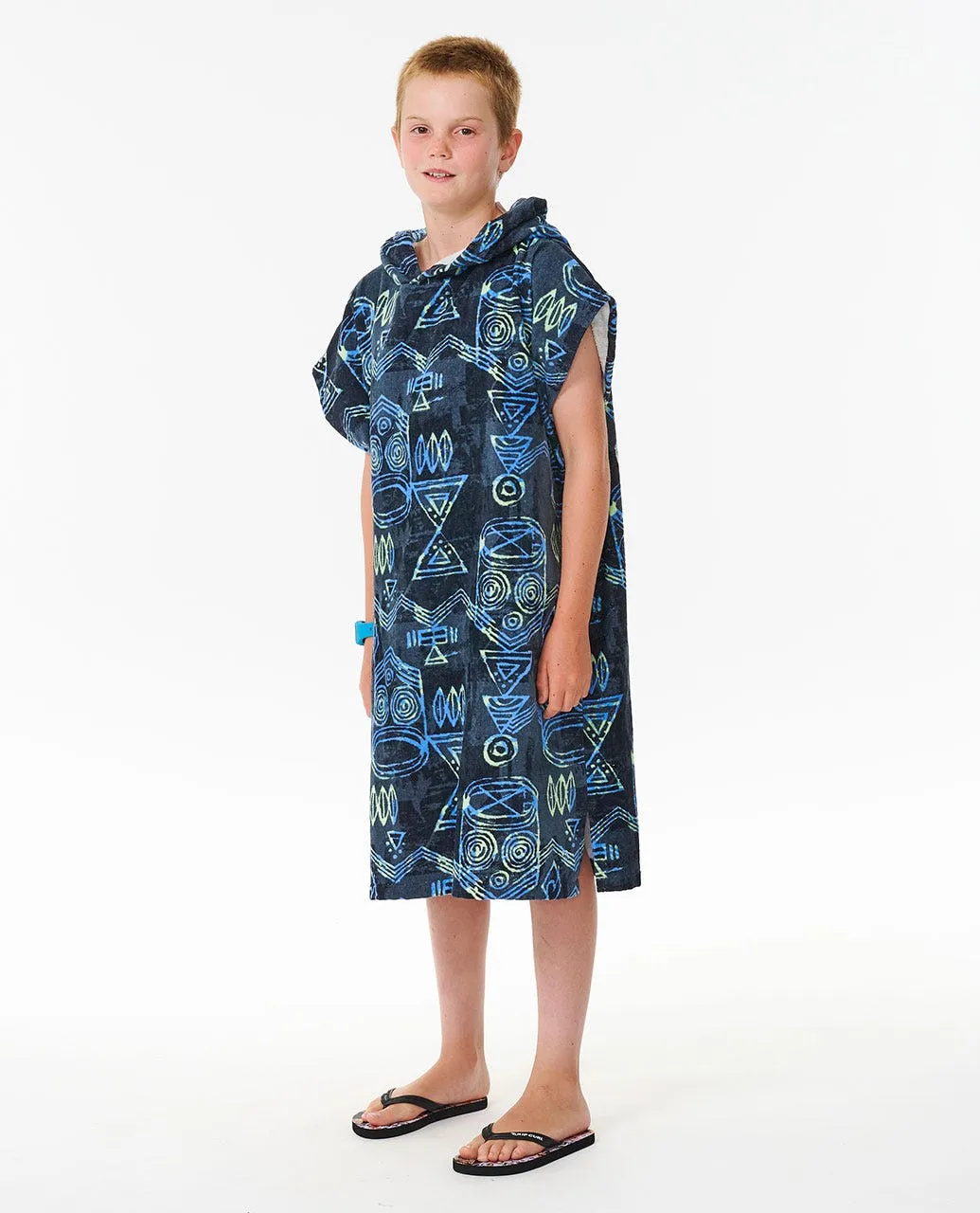 Printed hooded Poncho Boy