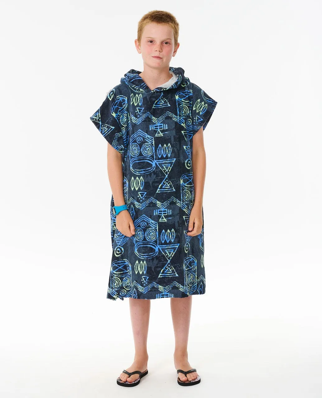 Printed hooded Poncho Boy