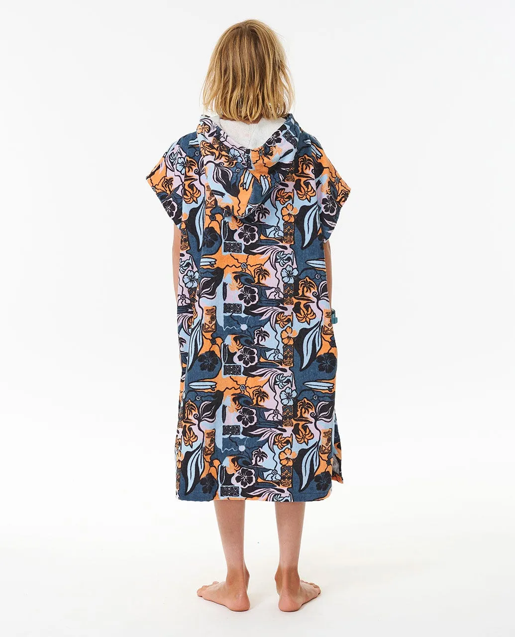 Printed hooded Poncho Boy