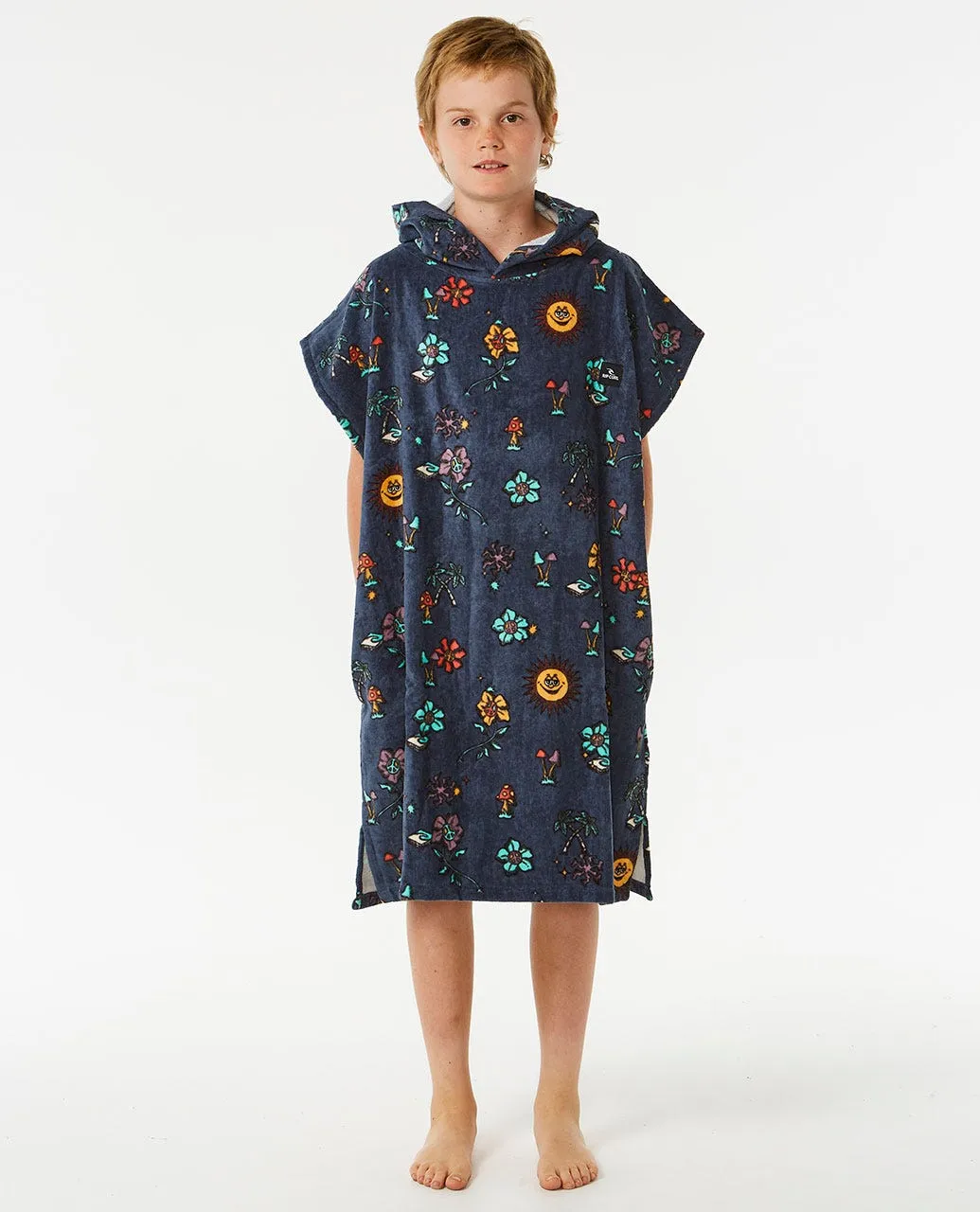 Printed hooded Poncho Boy