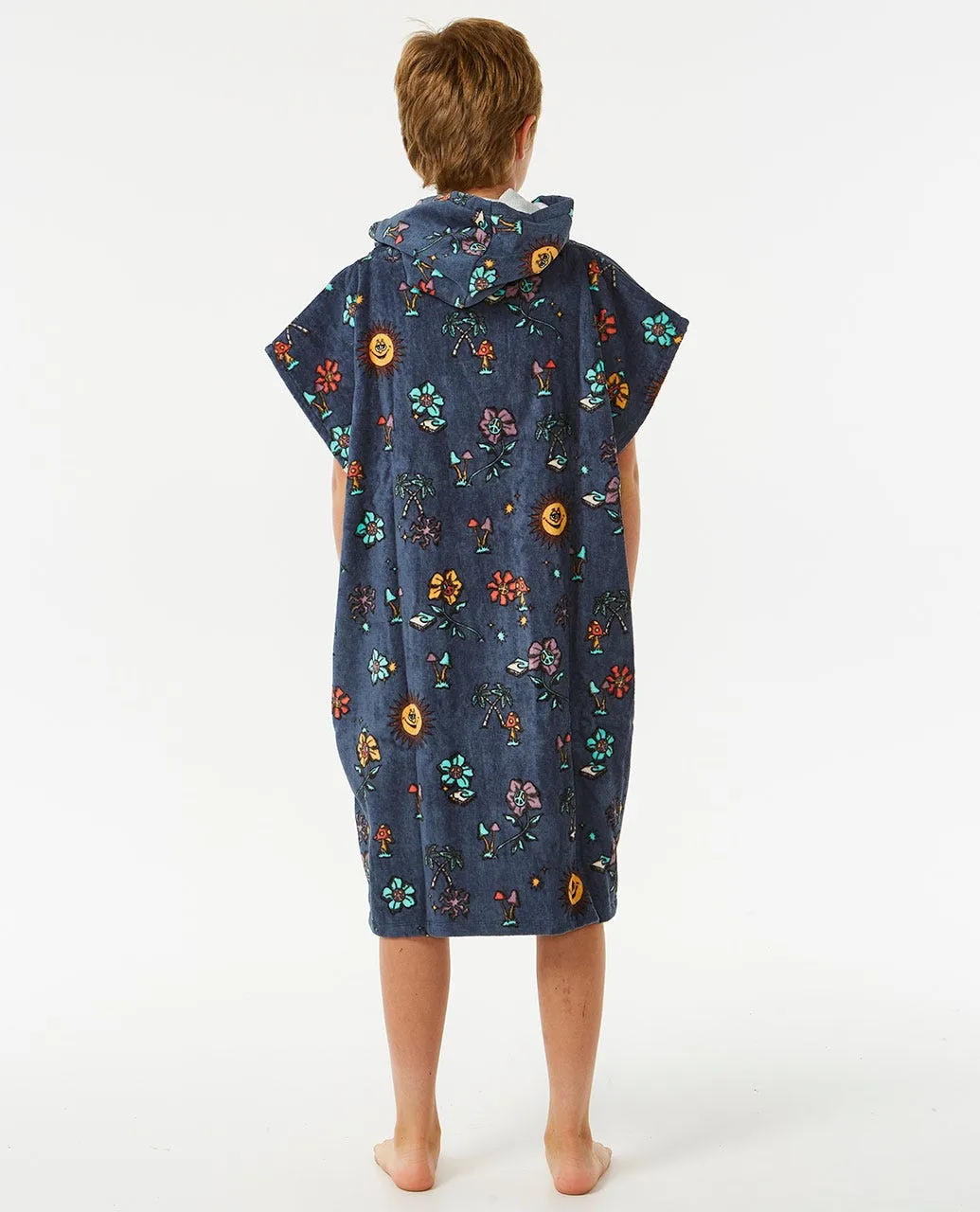 Printed hooded Poncho Boy