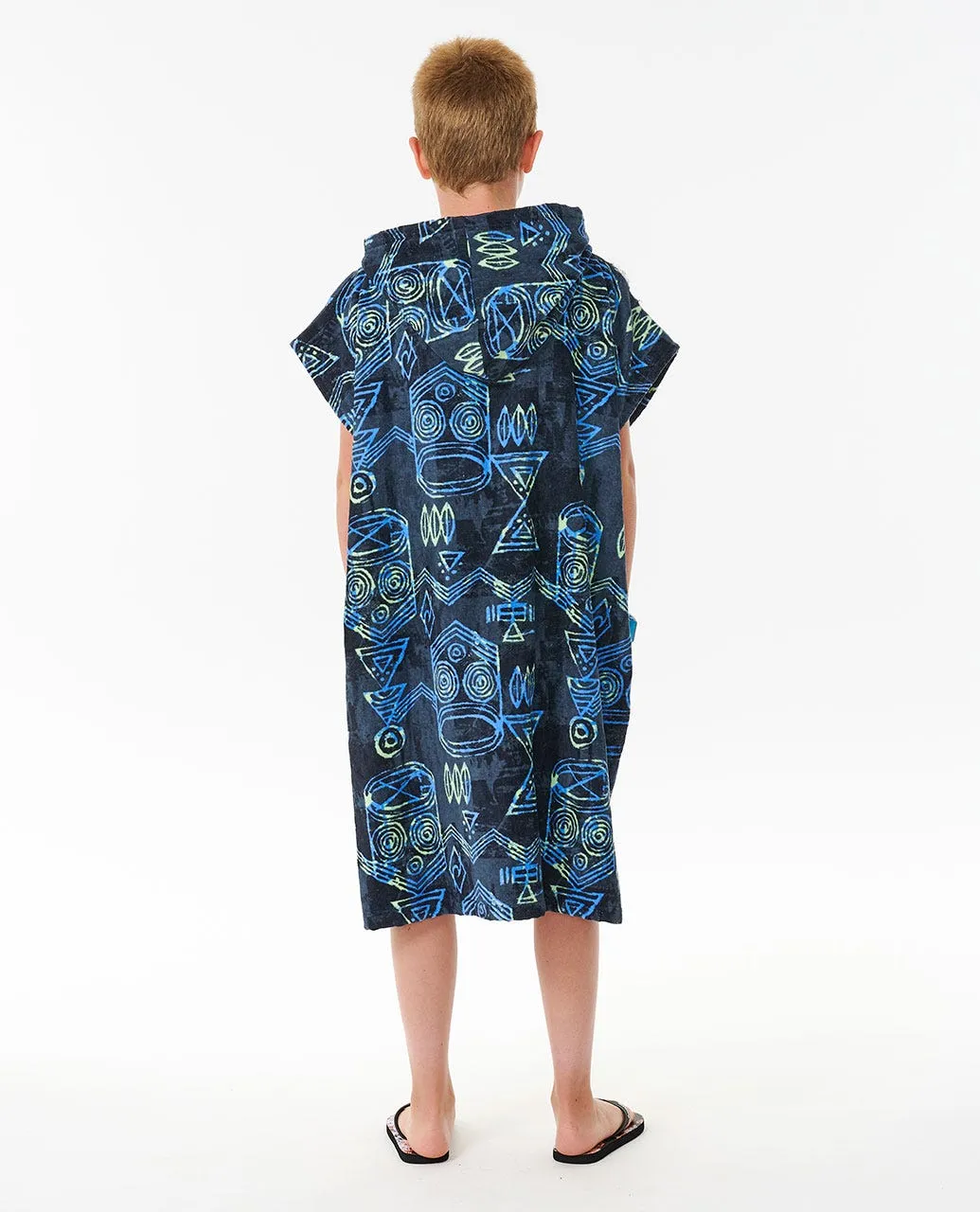 Printed hooded Poncho Boy