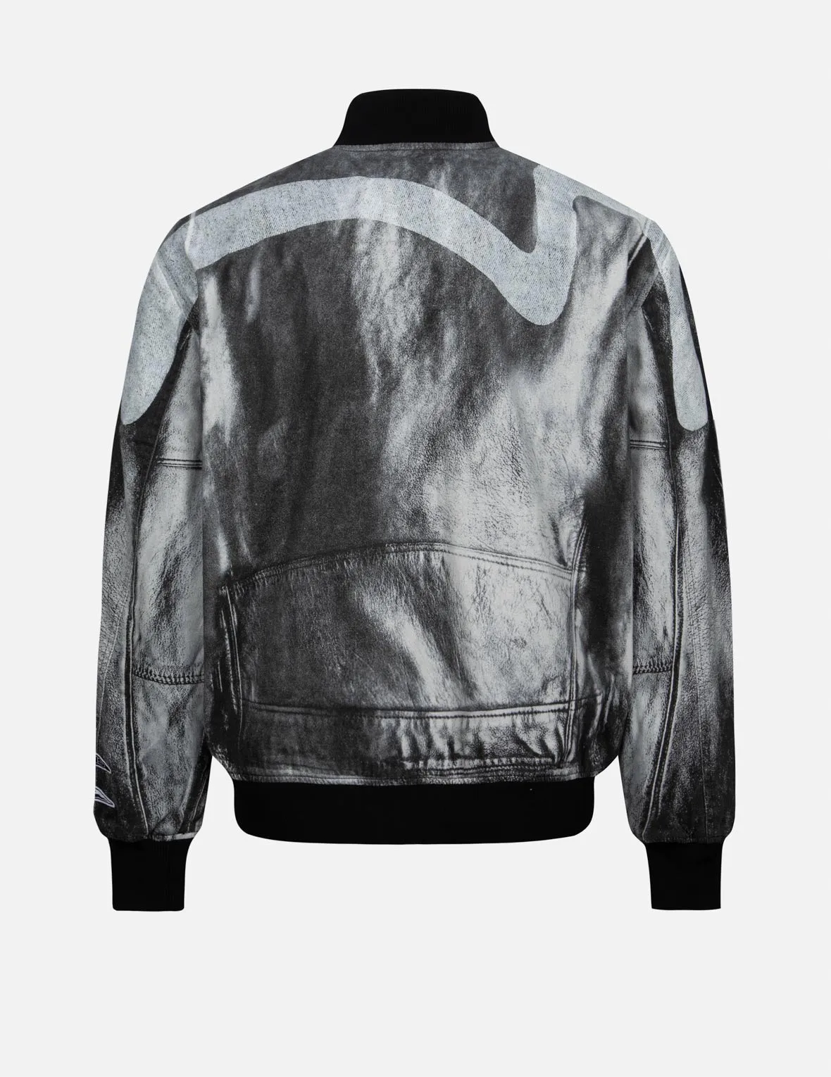 Replicate Biker Allover Print Relax Fit Bomber Jacket