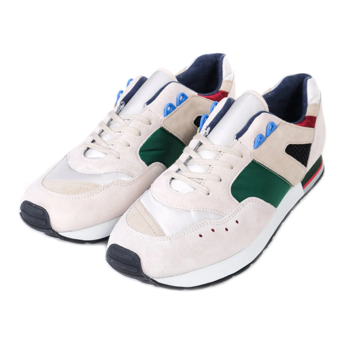 REPRODUCTION OF FOUND FRENCH MILITARY TRAINER GREEN / OFF WHITE