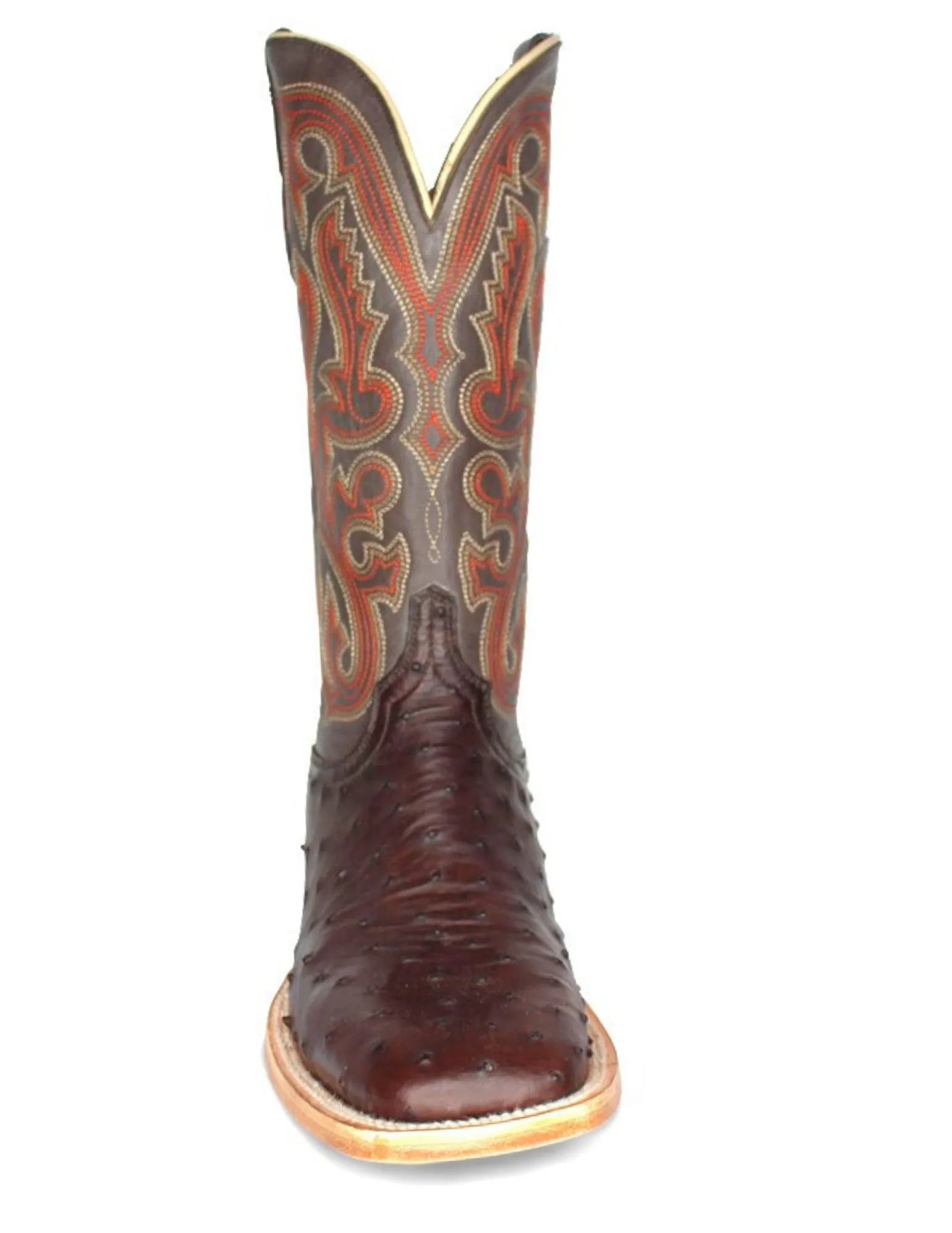 Resistol Mens Nicotine Full Quill Ostrich Boots