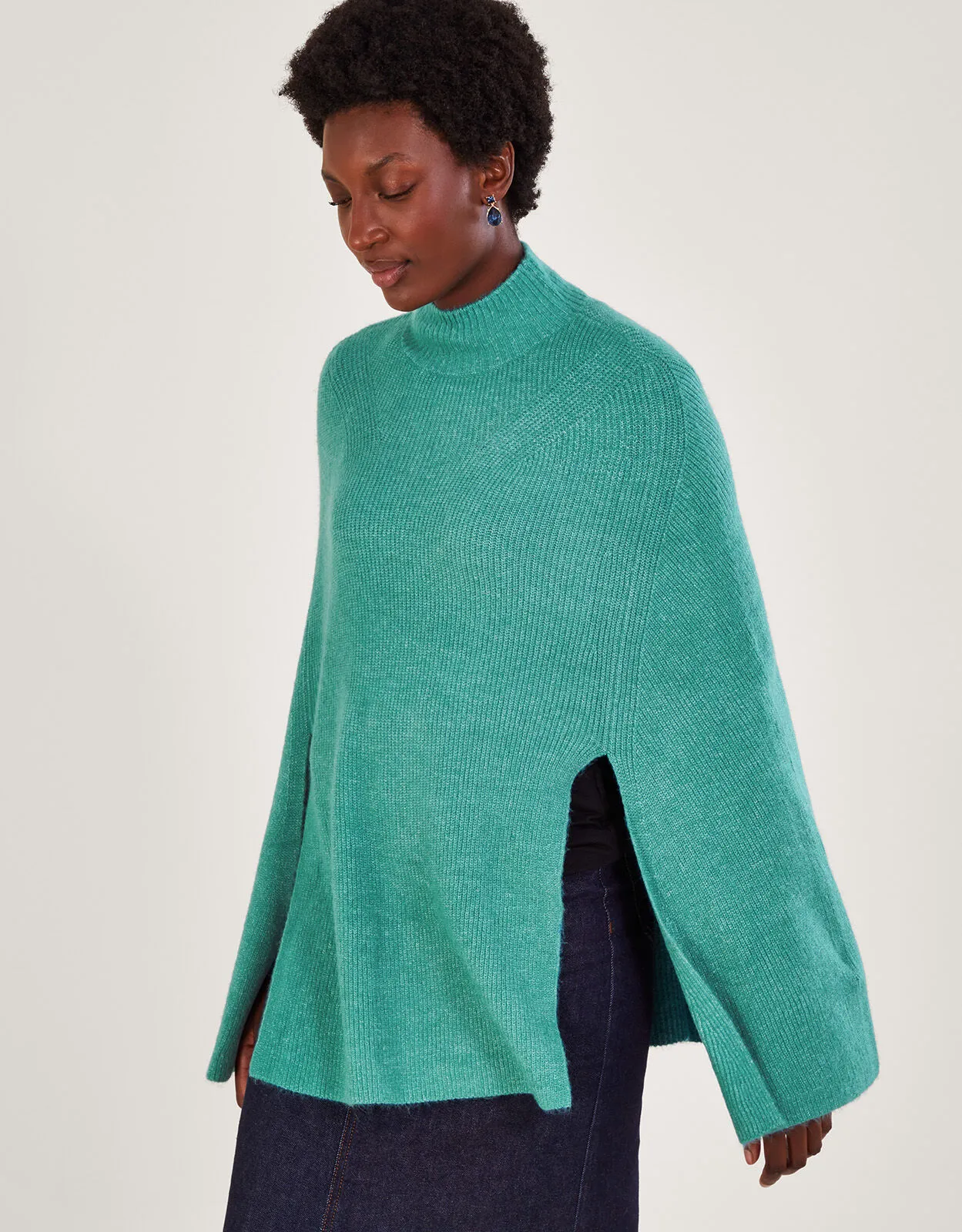 Ribbed Poncho