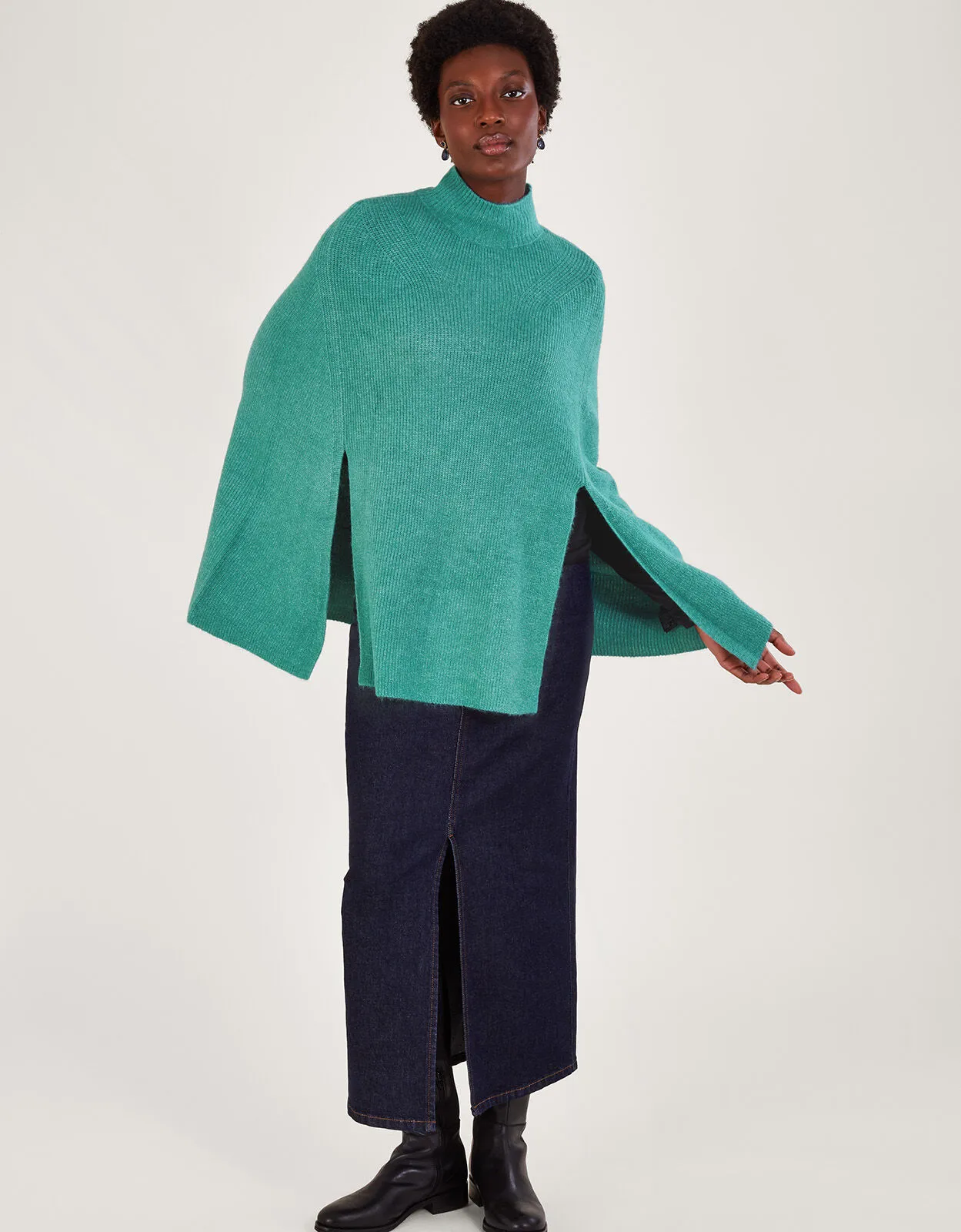 Ribbed Poncho