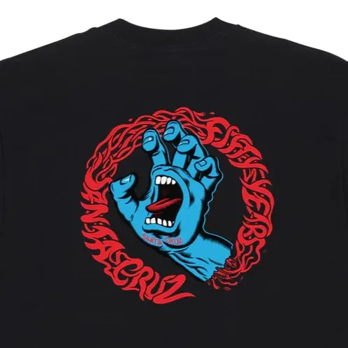 SANTA CRUZ Screaming 50 Graphic T-Shirt - Black