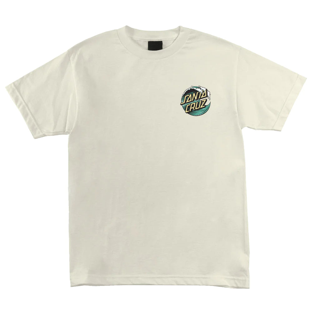 SANTA CRUZ Wave Dot Graphic T-Shirt - Cream