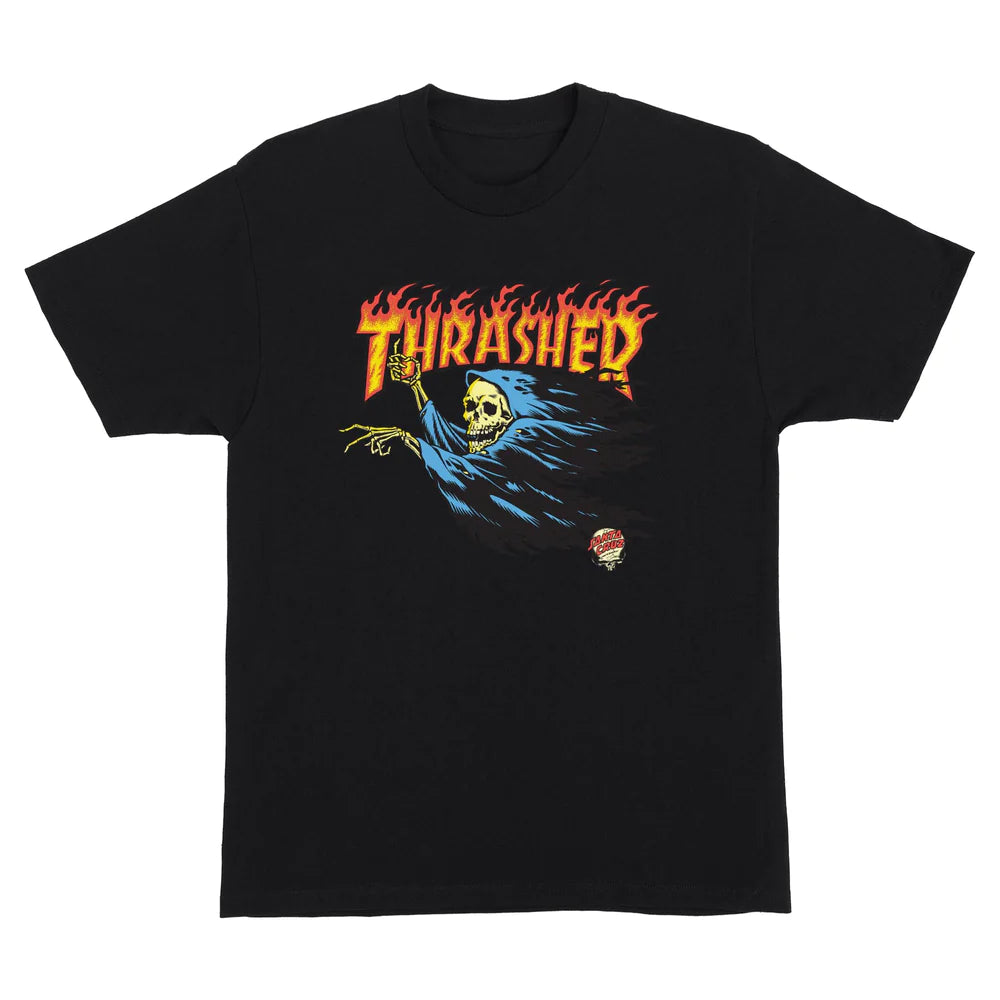 SANTA CRUZ x THRASHER O'Brien Reaper Santa Cruz Men's T-Shirt - Black