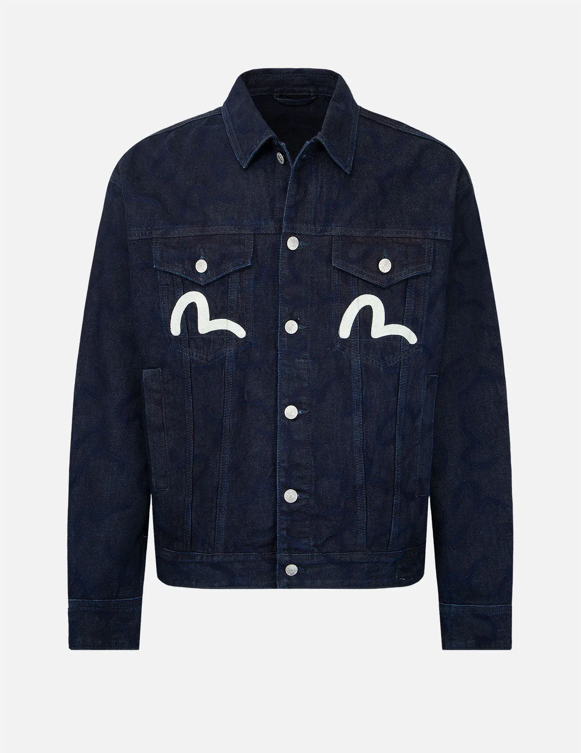 Seagull Print Denim Jacket