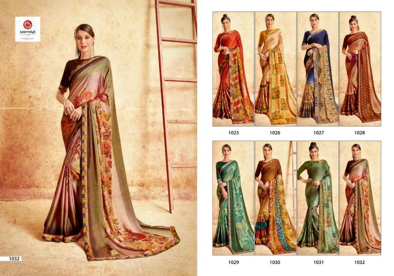 Seemaya Launched Prachi Fancy Chiffon Fancy Designer Sarees