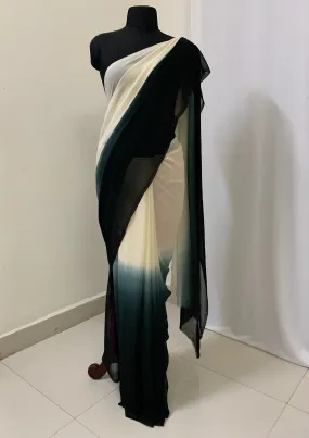 Shaded georgette saree