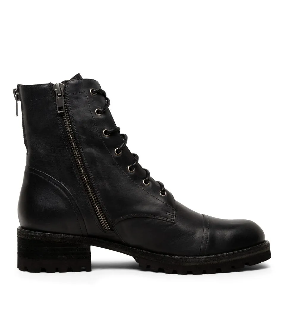 SILENT D Cassie Black Leather