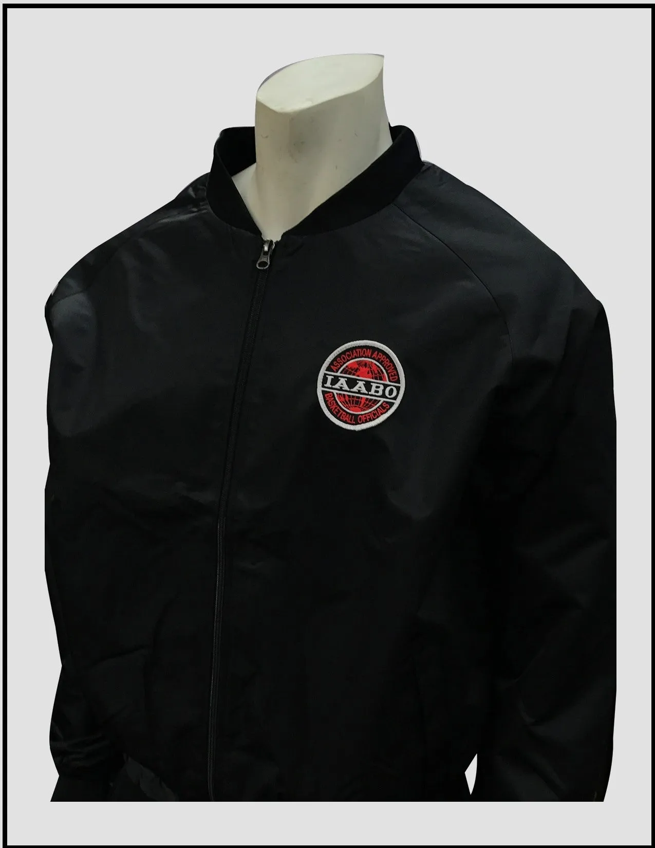 Smitty Black Jacket with Full Front Zipper w/IAABO LOGO