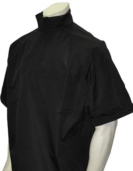 Smitty Major League Style Lightweight Convertible Sleeve Umpire Jacket Black