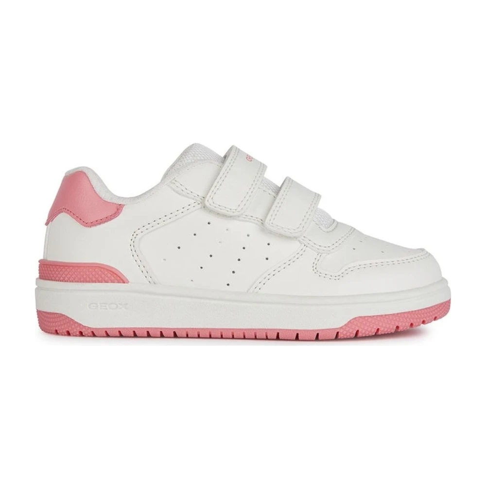 Sneakers Bambina Bianco Corallo