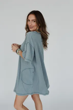 Soft Touch Tunic Dress - Seafoam