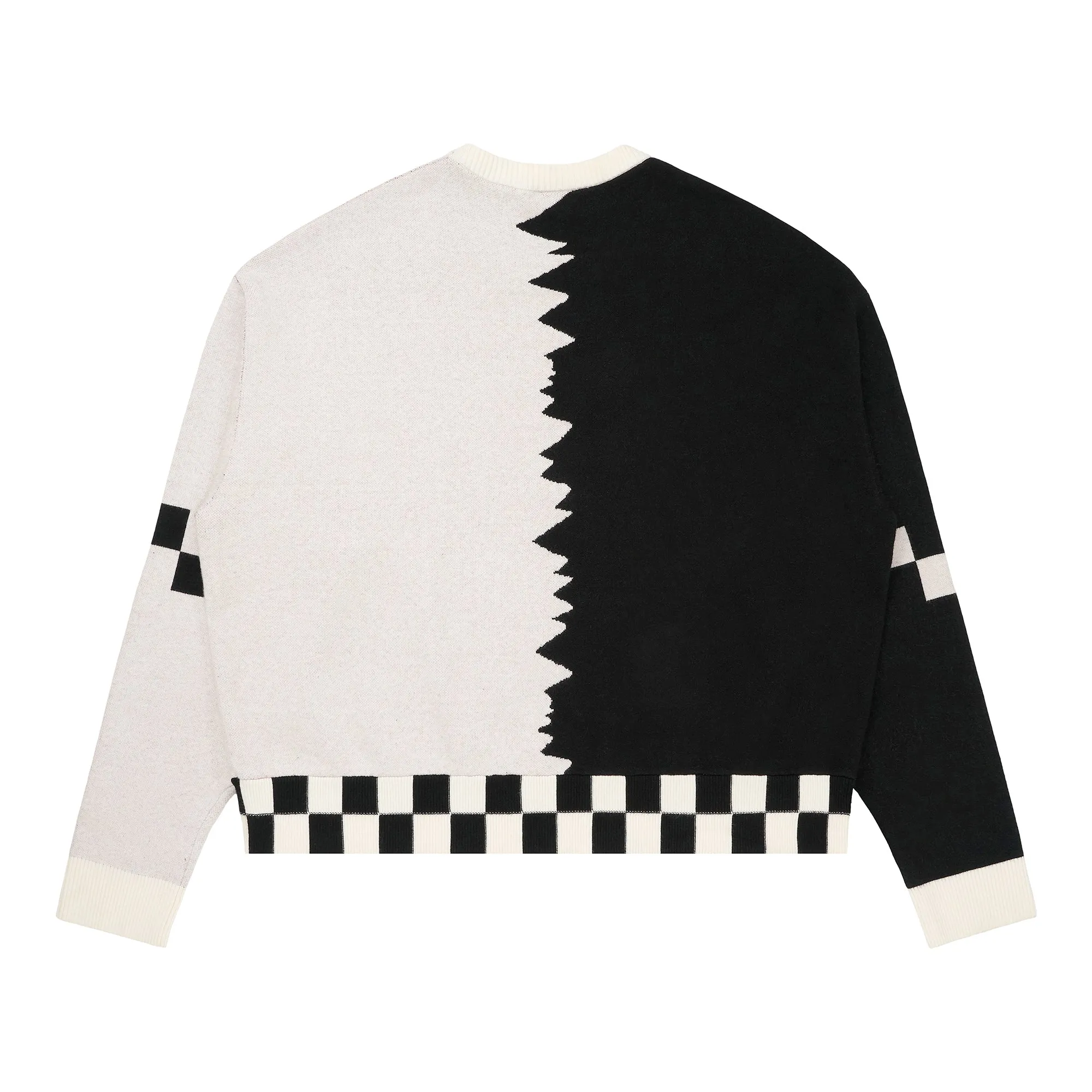 SONIC SPLIT KNIT SWEATER (BLACK)