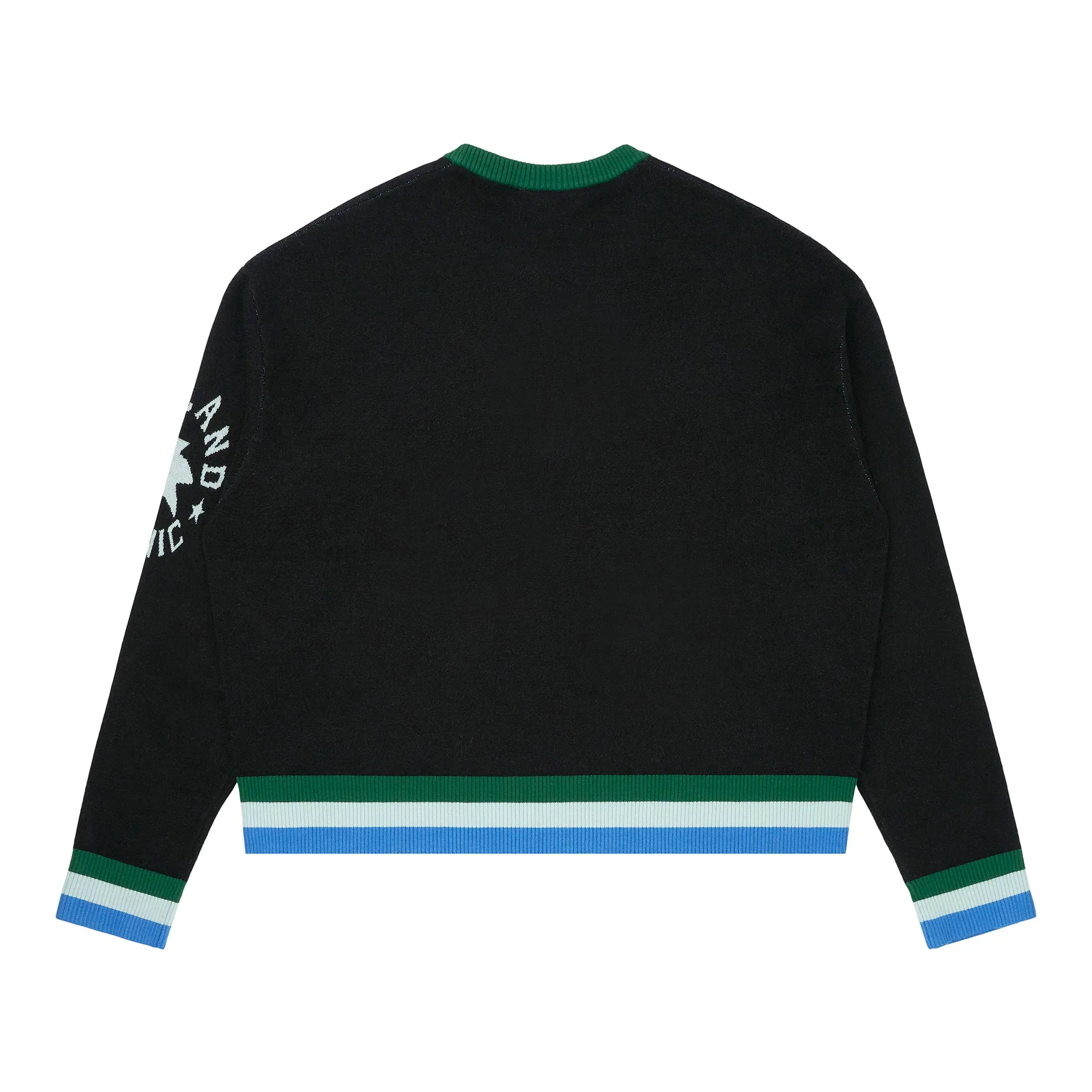 SONIC SWIRL KNIT SWEATER (BLACK)