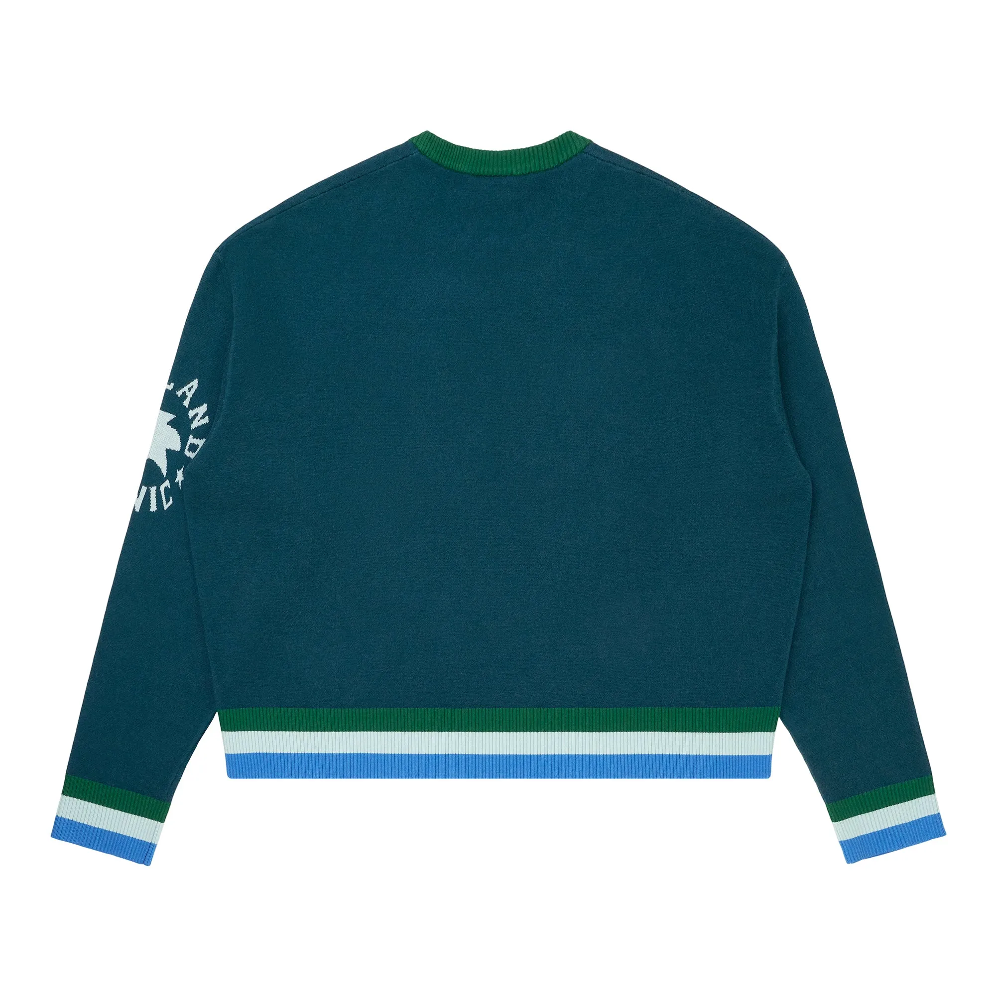 SONIC SWIRL KNIT SWEATER (BLUE)