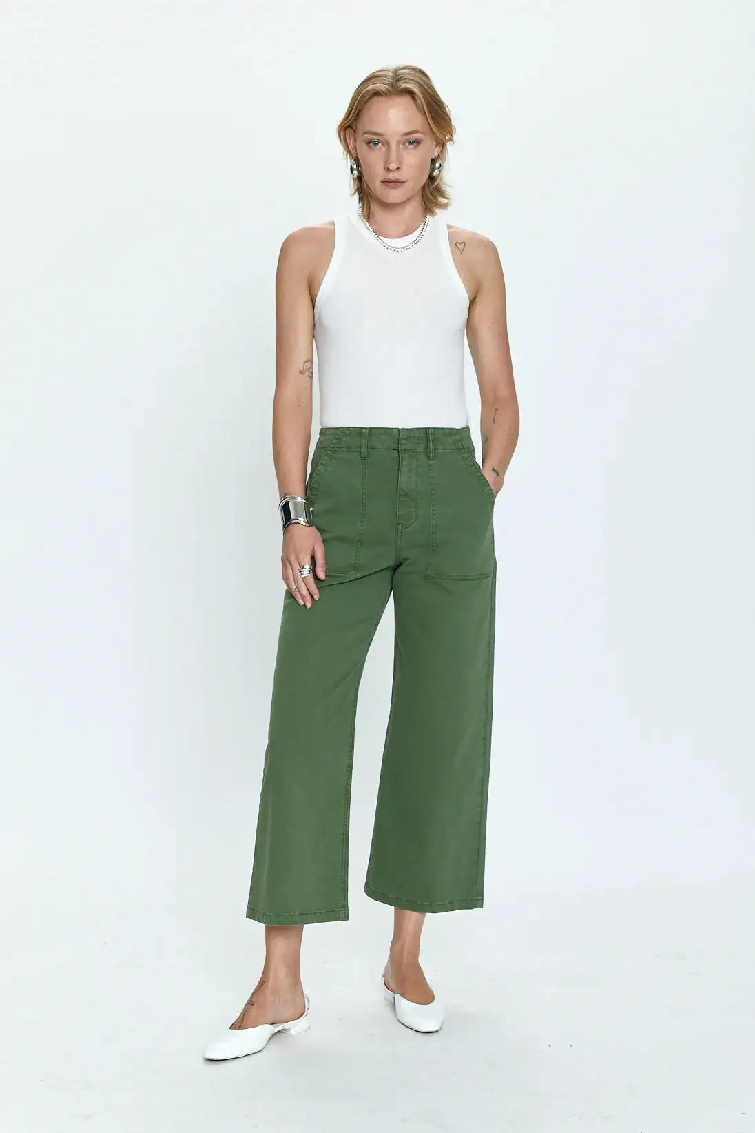 Sophia Wide Leg Utility Ankle