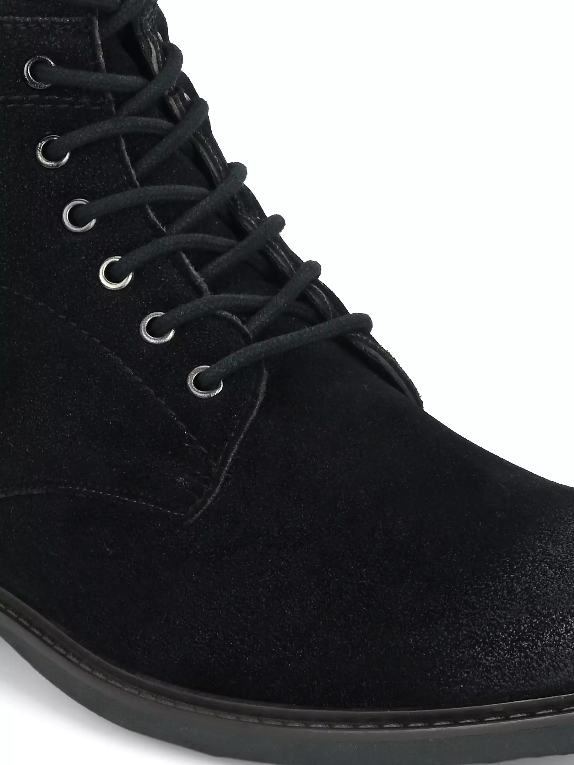 Staple Black Lace-Up Boots