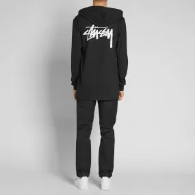 Stussy Long Sleeve Original Stock Hooded TeeBlack